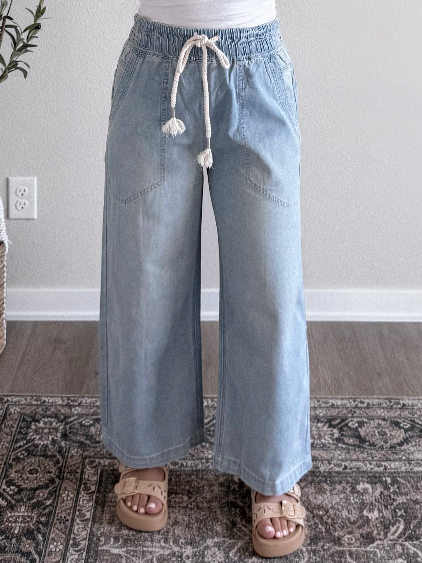 Junie Denim Wide Leg Pant