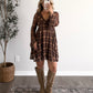 Take Me Away Plaid Dress (Restocking 8.10)