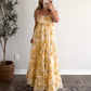 Golden Field Floral Maxi Dress