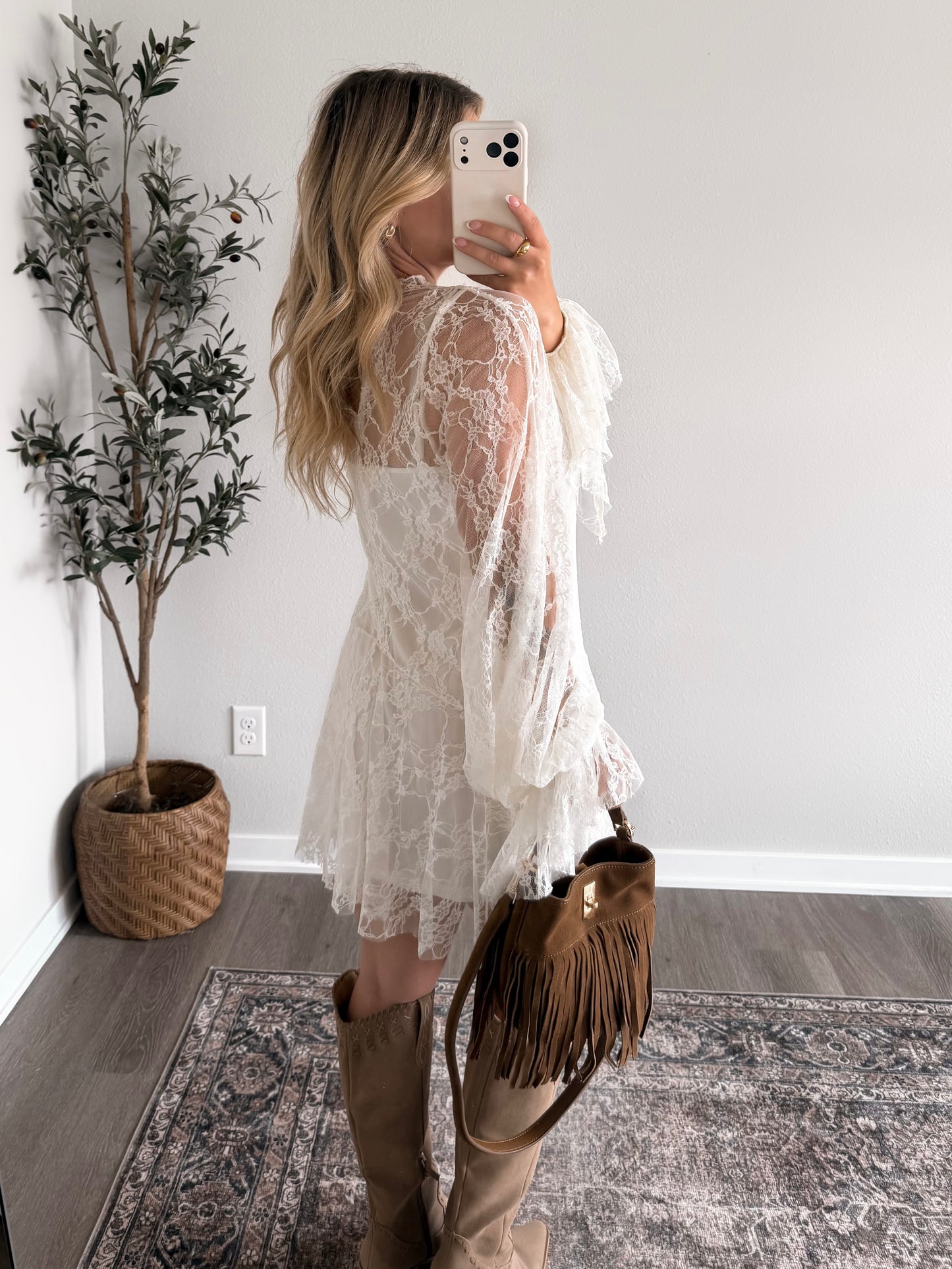 Dust & Lace Slip Dress