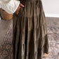Late August Maxi Skirt / Olive