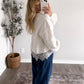 Folklore Lace Cable Knit Sweater (Restocking 8.10)