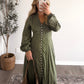 Evergreen Floral Maxi Dress