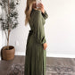 Evergreen Floral Maxi Dress