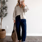 Lacewood Striped Button Top / Olive