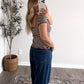 Juno Striped Babydoll Top