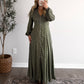 Evergreen Floral Maxi Dress