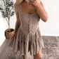 Brown Sugar Gingham Romper