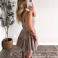 Brown Sugar Gingham Romper