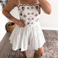 Open Roads Embroidered Romper