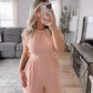 Linen Love Dusty Pink Jumpsuit Final Sale