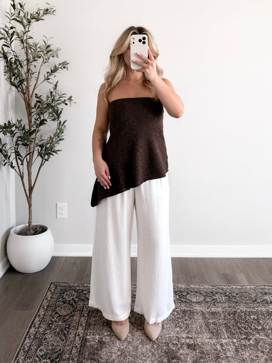 Modern Muse Strapless Knit Top