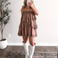 Easy Romance Lace Dress / Mocha Final Sale