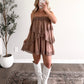 Easy Romance Lace Dress / Mocha Final Sale