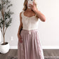 Sunfaded Smocked Crop Top