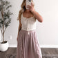 Sunfaded Smocked Crop Top