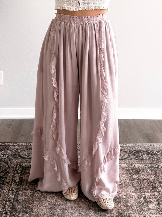 Soft Escape Lace Wide Leg Pant