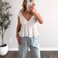 Euro White Lace Top