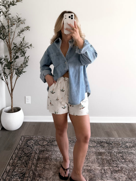 Lake House Duck Shorts