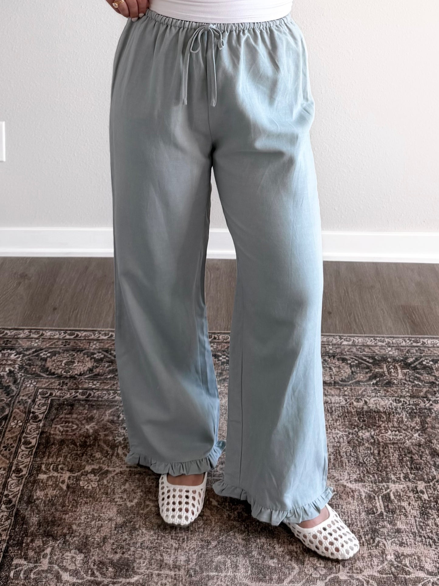 Summer Cottage Ruffle Pant