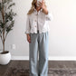 White Eyelet Denim Jacket