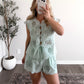 Mint Manor Eyelet Short Set