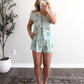 Mint Manor Eyelet Short Set