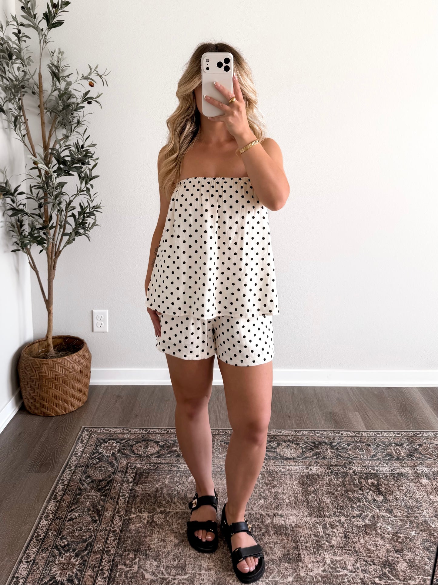 Audrey Afternoon Dot Short Set