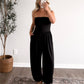 Daily Grind Strapless Jumpsuit / Black