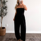 Daily Grind Strapless Jumpsuit / Black