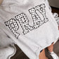 "Pray" Oversized Mockneck Pullover