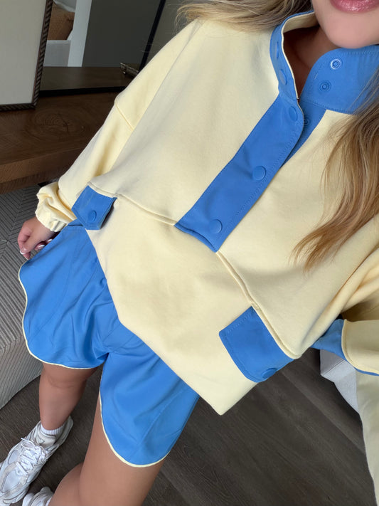 Parkside Athleisure Set / Butter-Blue