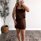 French Roast Embroidered Skirt Set