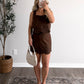 French Roast Embroidered Skirt Set