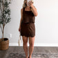 French Roast Embroidered Skirt Set