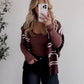 Essential Scoop Neckline Top / Brown
