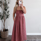 Bordeaux Muse Grid Midi Dress
