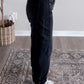 Raven High Rise Barrel Jean / Black (Restocking Mid September)
