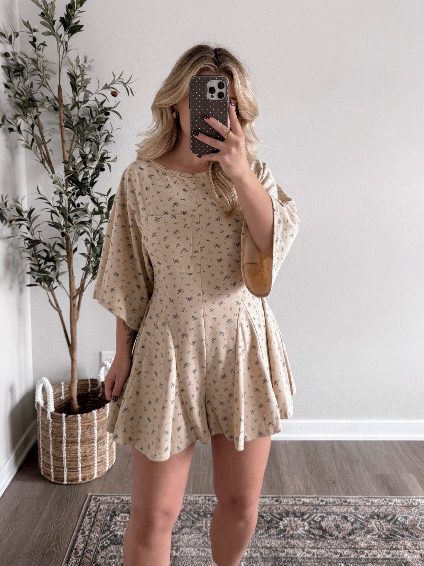 Cozy Bloom Casual Romper