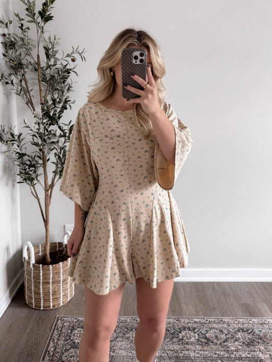 Cozy Bloom Casual Romper