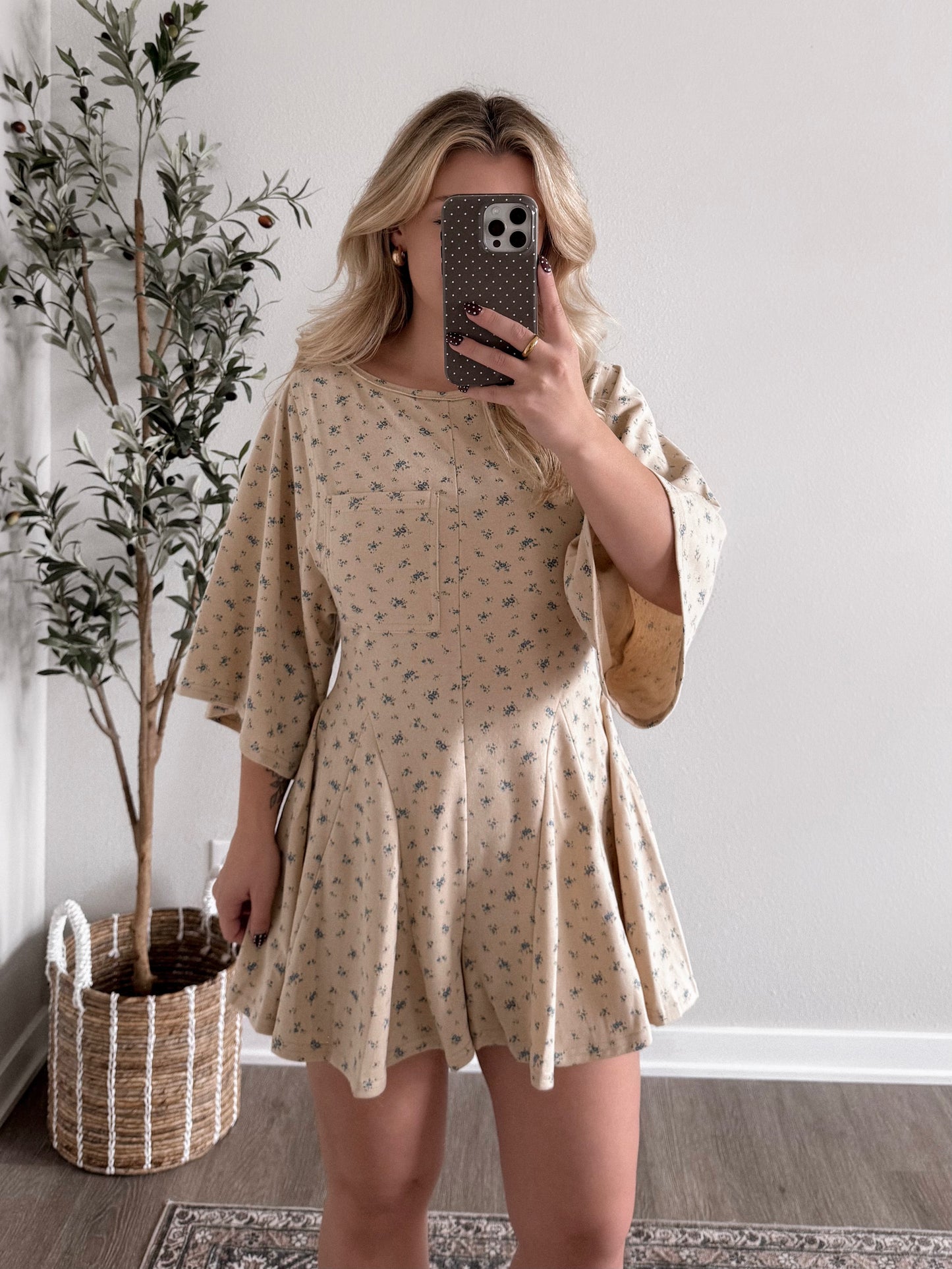 Cozy Bloom Casual Romper