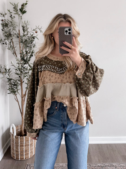 Marrie Floral Babydoll Top