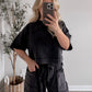 Onyx Barrel Pant Set (Restocking Mid November)