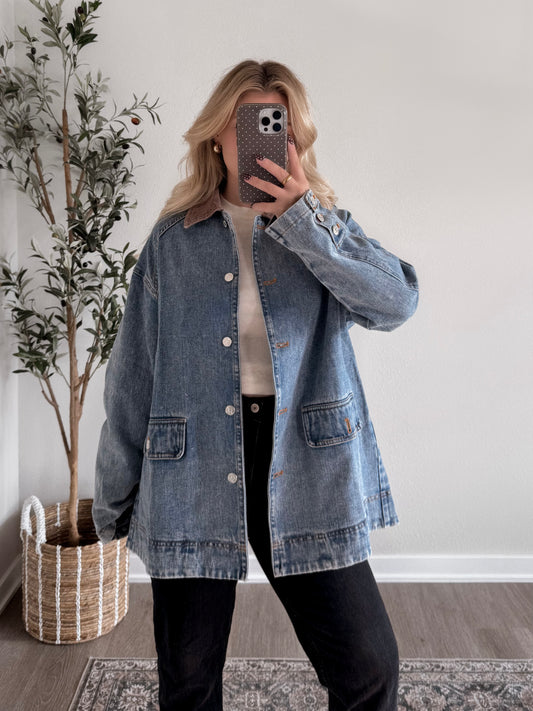 Ridge Corduroy Collared Barn Jacket (Restocking Mid-November)