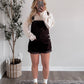 Cozy Bear Corduroy Overalls / Espresso