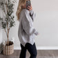 Comfort Ribbed Oversized Sweater / Light Grey