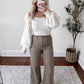 Eden High Rise Wide Leg Crop Pant