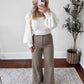 Eden High Rise Wide Leg Crop Pant