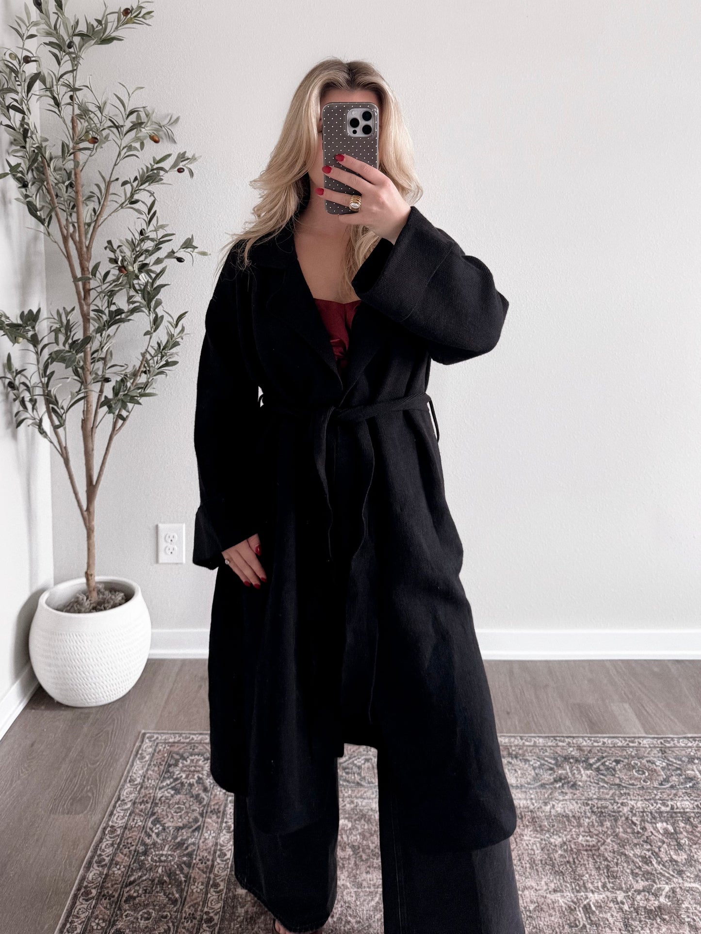 Monroe Knit Coatigan / Black Final Sale