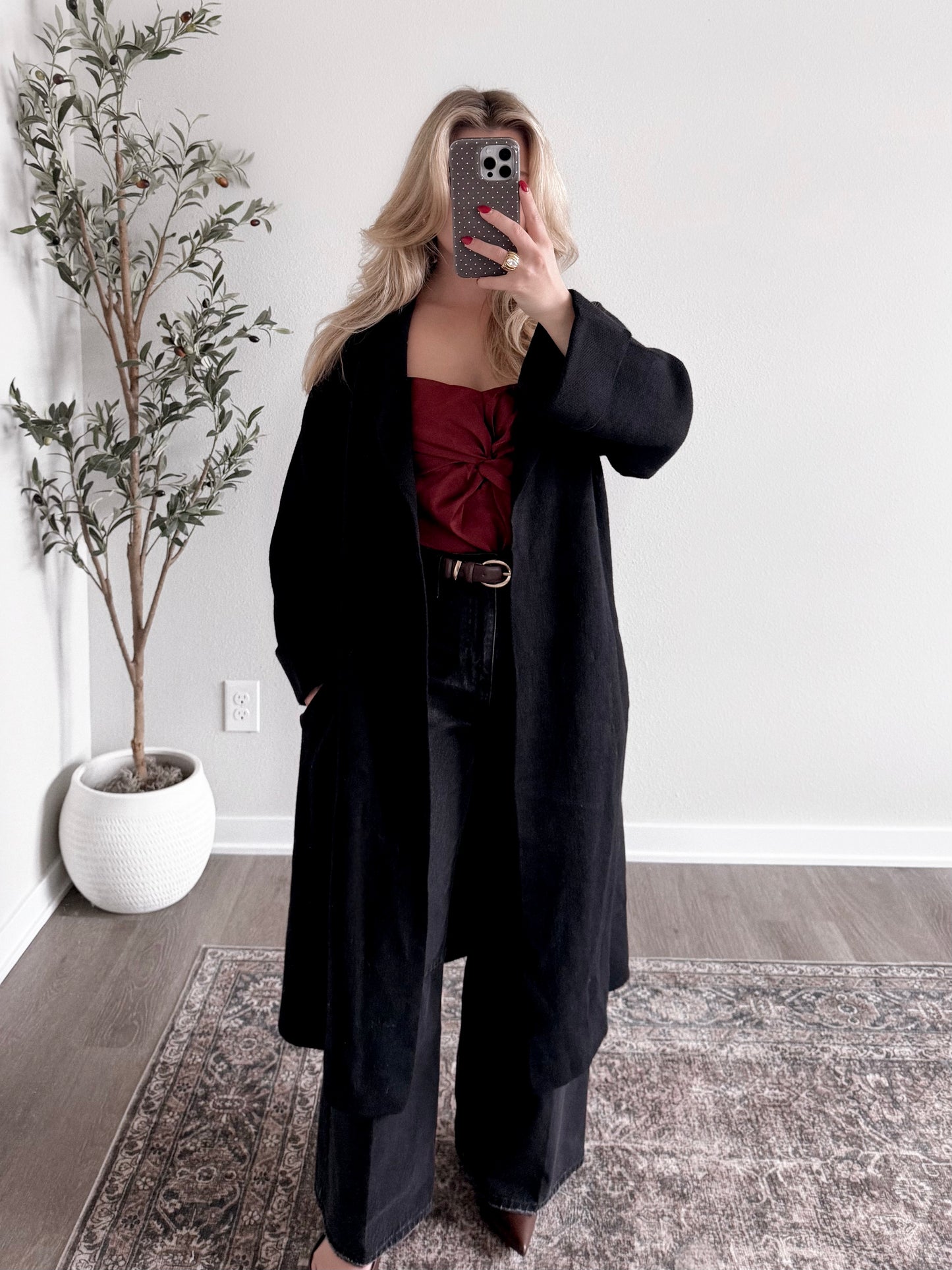 Monroe Knit Coatigan / Black Final Sale